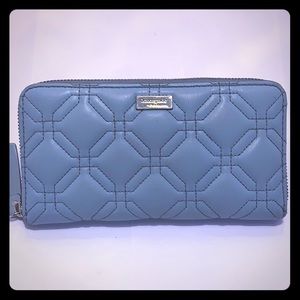 GU Kate Spade Astor Court Neda Teal Quilted Wallet